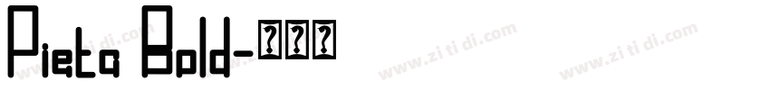 Pieta Bold字体转换